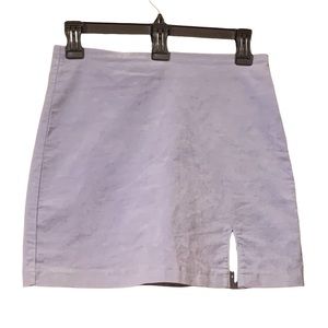 Forever 21 Mini Skirt Size Small Lilac Suede Feel